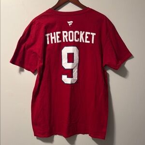 Fanatics Red Tee with White Print